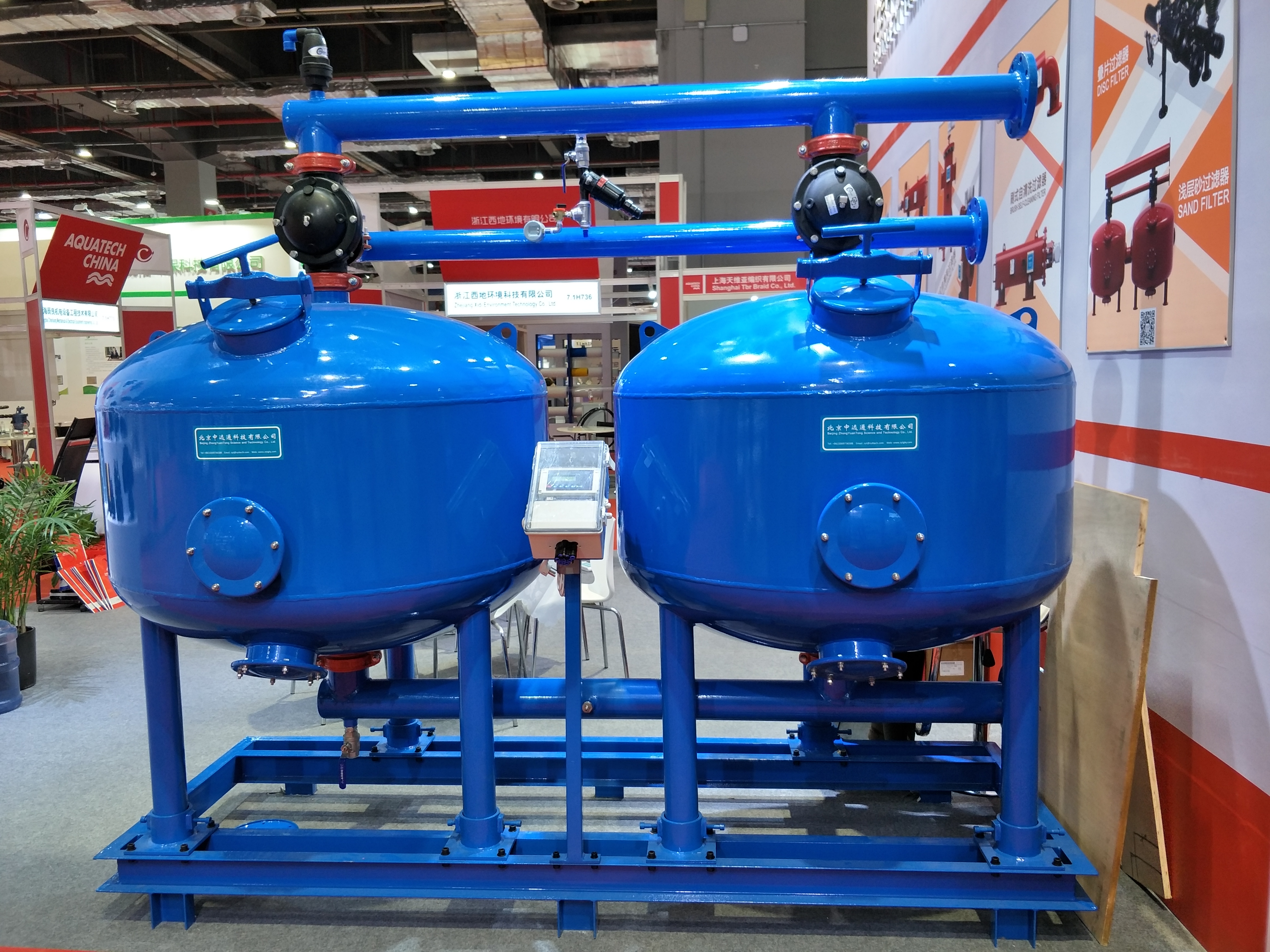 砂石過濾器工作原理-砂石過濾器設備廠家-全自動反沖洗砂石過濾器-游泳池污水處理設備