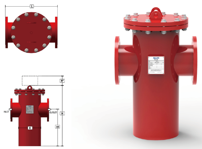 藍式過濾器結構圖 藍式過濾器結構圖