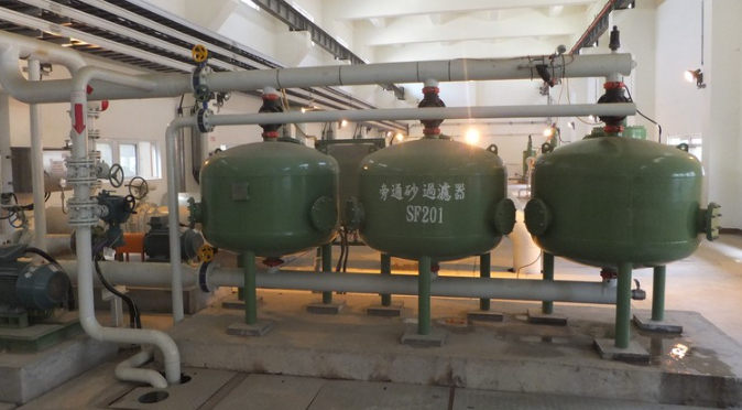 工業(yè)淺層砂過濾器應(yīng)用現(xiàn)場